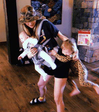 Gio Grace Levine With Mother